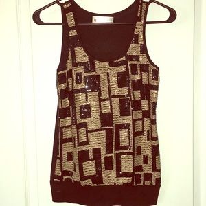 Sequin tank top